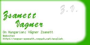 zsanett vagner business card