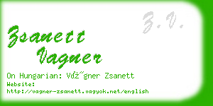 zsanett vagner business card